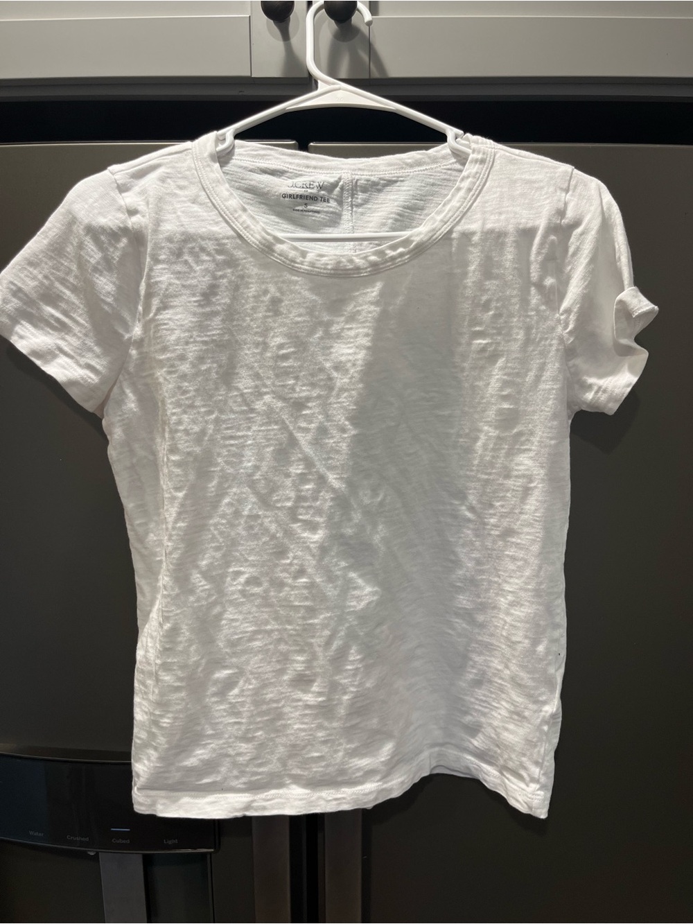 J Crew Girlfriend Classic White Crewneck Tee